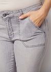 Como Flare Jeans - Light Grey Washed