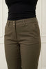 Isay Long Highwaist Chino - Khaki