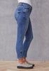 Lido Zip Jeans - Light Blue Denim